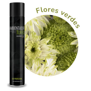 Spray Turbo Flores Verdes<br><strong>Elimina el olor de casa encerrada</strong>