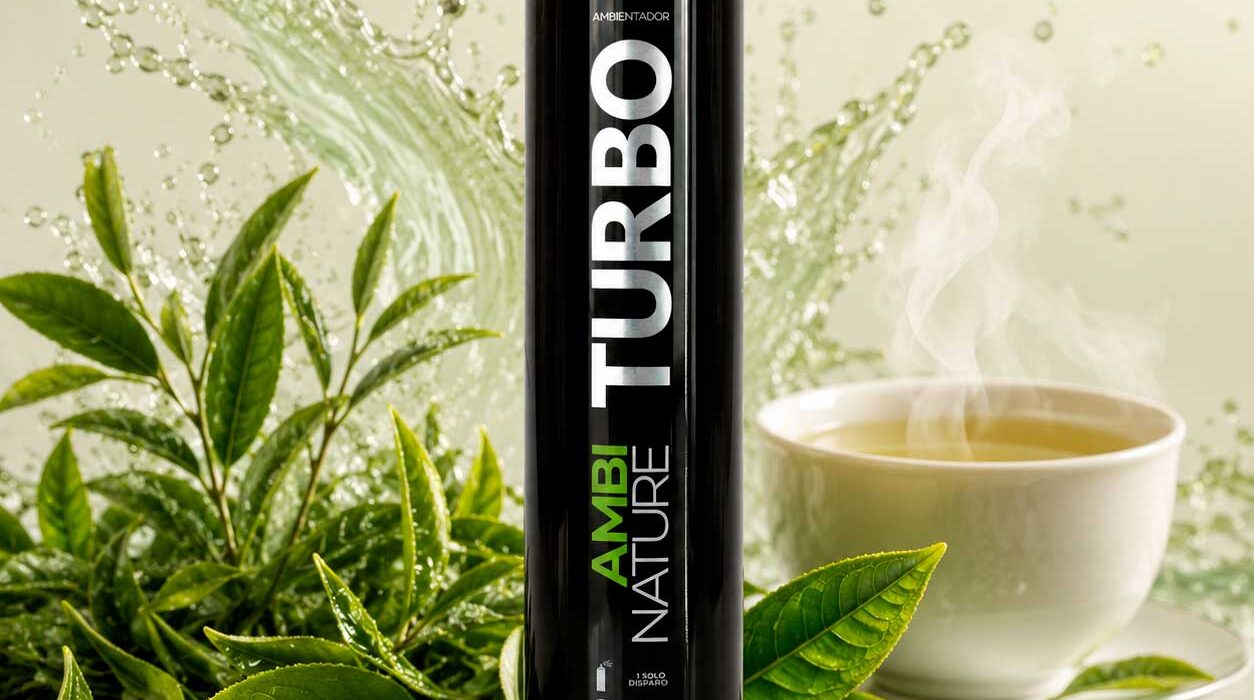 Aromatizante en Aerosol con tecnología TURBO aroma Te Verde